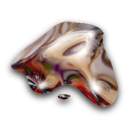 Chrome nodule rendered by Fluid